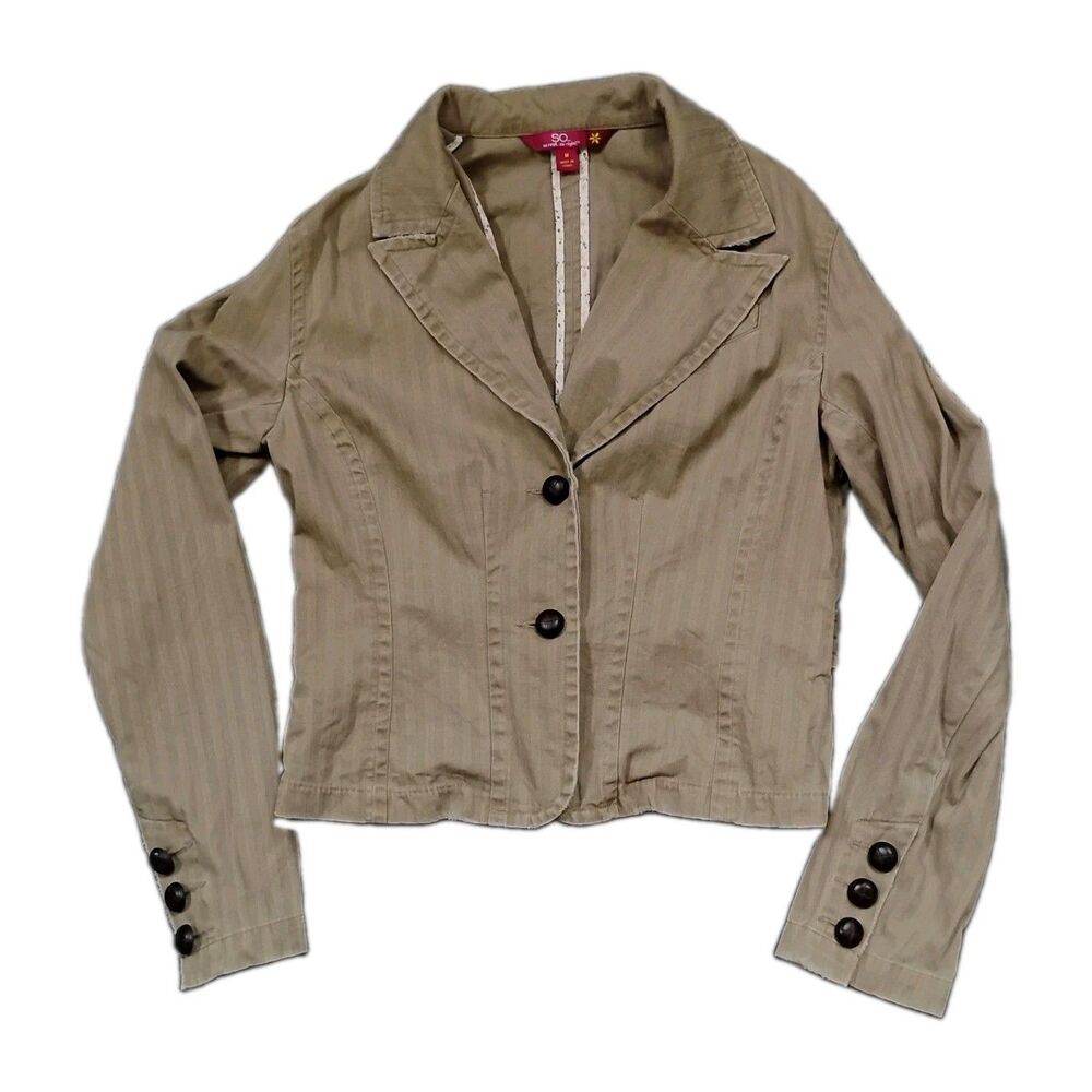 SO Fall Jacket Women's Medium Distressed 100% Cotton